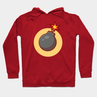 Bomb Cartoon Vector Icon Illustration (2) Hoodie